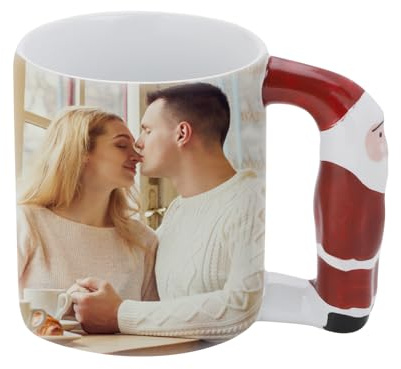 IBLUELOVER Tasse Magique Photo et Texte Tasse Personnalisé Mug Personnalisable à Couleur Changeante Tasses en Céramique Tasses à Thé Café Lait Personnalisée Cadeau Original Mug Blanc