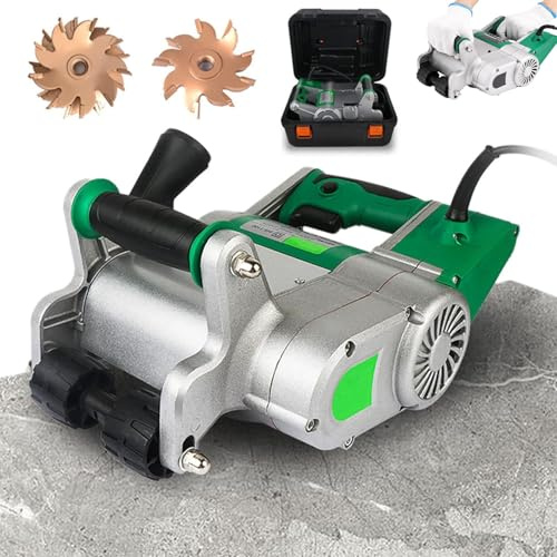 JXYQ Rainureuse Murale électrique 25 mm/35 mm, Machine de découpe de rainures murales à Profondeur de Coupe réglable, Coupe-Ligne Murale pour plombiers et électriciens 220 V