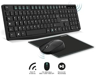 Born To Vape presente Pack clavier azerty, souris sans fil et Tapis de souris gamer - Elite- Combo et son sticker BTV exclusif collectionnable