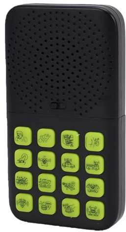 Denash Máquina de Efectos de Sonido, 16 Sonidos Divertidos, Juguete para Hacer Ruidos de Broma Recargable con Control Remoto, para Bromas y Fiestas (Black)