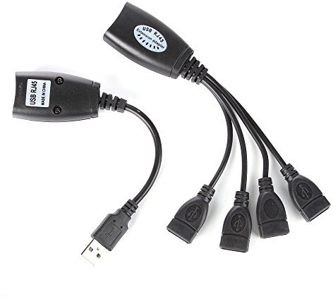 Run Shuangyu USB Adaptador Extensor USB a RJ45 más de CAT5 5e 6 A 150 M Red Ethernet Cable