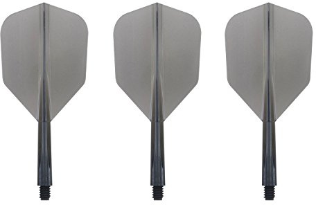 Condor Zero Stress Flight System - Small Clear Black - Dart Flights Short