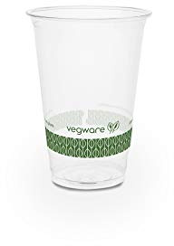 Vegware R280-VW slim PLA cold cup, 9 oz. (Pack of 1000)