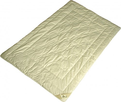 Garanta Bettdecke 135 x 200/1100 g - Übergangs Duo-Steppbett 100% Kamelhaar Füllung & Bio Cotton KBA Bezug