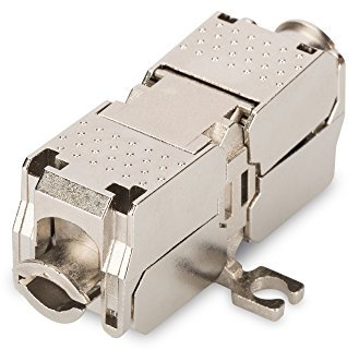 DIGITUS CAT-6A Coupler schermato - 500 MHz 10GBase-T - per uso sul campo - Design Keystone - AWG 22-26 - Contatti nichelati - Connettore CAT-6A