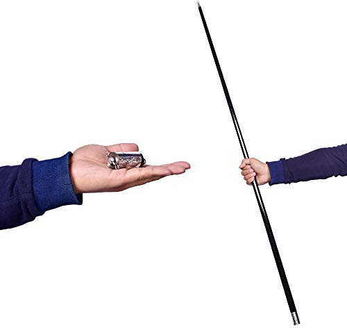 SUMAG Bâton de poche magique en métal avec lien tutoriel vidéo Baguettes magiques pour magiciens professionnels, scène, gros plan, tours de magie, personnel de poche, accessoires illusion