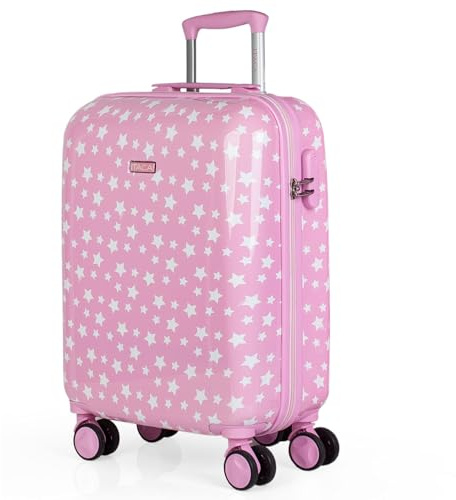 ITACA - Trolley Valigia Bambino Da Viaggio, Bagaglio A Mano 55x40x20, Per Bambini e Bambine. Trolley Bambino da Viaggio, Rosa