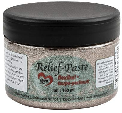 Ideen mit Herz Pasta de relieve, flexible, 150 ml (topo nácar)