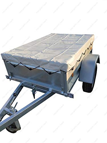 Bâche plate KAER 1790x1305x90mm - pour remorque de dimensions intérieures 170x122cm (utiles) - Qualité professionnelles (650g/m²)