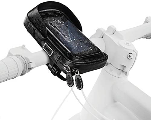 MISSFOX Handyhalterung Fahrrad Wasserdicht, Handytasche Fahrradlenker 360° Drehbar, Handy Lenkertasche Motorrad Handyhalter für Handys GPS Navi und Edge bis zu 6.5 Zoll Geräte
