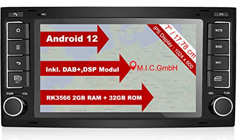 M.I.C. AVT7-lite Android 12 Autoradio für VW T5 multivan Touareg mit RNS 510