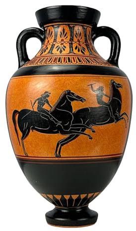 Panathenaic Prize Trophäe Amphora Pferderennen Antike Griechische Vase Keramik Keramik