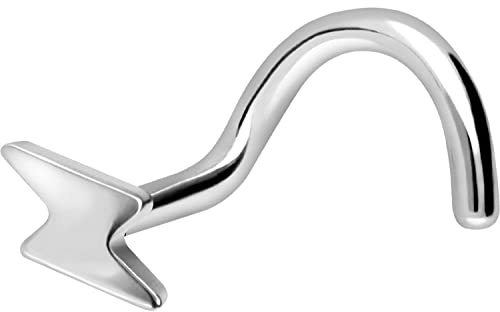 PIERCINGLINE Titan Nasenpiercing Spirale | BLITZ | Nasenstecker | Farbauswahl