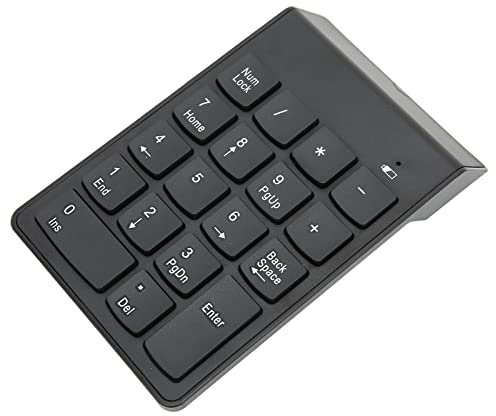 Bewinner 2.4G Wireless Numeric Keypad, Portable 18 Key Number Pad, Finanzbuchhaltungsnummer Tastaturerweiterung für Laptop, PC, Desktop
