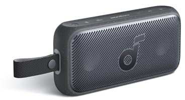 soundcore Motion 300 Wireless Hi-Res Portable Speaker with BassUp, Bluetooth Speaker with SmartTune Technology, 30W Stereo Sound, IPX7 Waterproof, Detachable Strap, for Backyard, Camping and Hiking