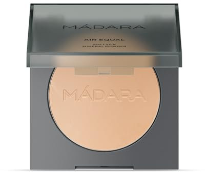 MÁDARA Organic Skincare |AIR EQUAL Soft Silk Mineral Powder, #2 BEIGE, 9g – Matte finish, Skincare-infused setting powder without talc, Dermatologically tested, COSMOS Natural certified