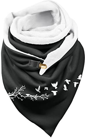 Schal Dunkelblau Damen Herren Schals wickelt Winter warme kurze Schals Kölnisch Wasser Tücher Schal Gelb Blau Schal Super Weich Mütze Und Schal Mädchen Winter (G, One Size)