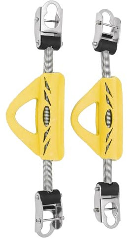 Depisuta 2 Stück Tauchflossen-Federriemen, Tauch-Edelstahl-Federflossenriemen Im Pin-Stil, Tauchflossen-Feder-Fersenriemen mit Schnellverschluss-Schnallen für Jet Fin für OMS (Yellow)