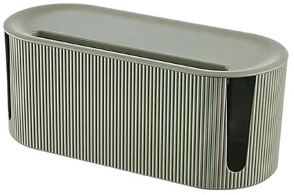 Cable Tidy Box - 31 * 13.5 * 12.5 Cm Electrical Outlets Cord Protector,Power Strip Cable Tidy Box,ABS Wire Holder Keeper Box,Wire Holder Box for Hiding Messy Cables Wire,Green