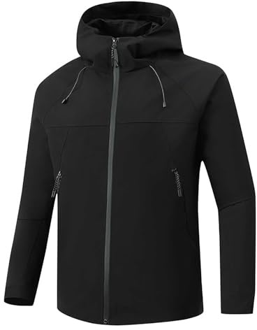 Men's Fashion Spring Men's Coats Waterproof Spray for Jackets Full Length Trench Coats for Men Waterproof Work Jacket Sweatshirts Autumn and Winter Hoodies Outdoor Hoodie