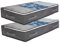 2 piezas Caja de Bolsas almacenaje la Cama 90L - Comoda Bajo la Cama Plegable con Tapa - Bolsa de Almacenaje para Ropa y Edredones - (Gris)