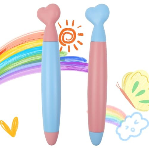 HEDMON 2 Stück Eingabestift für Kinder für Touchscreen, kapazitiver Tablet-Eingabestift aus Gummi, für alle iOS- und Android-Telefone und Tablets