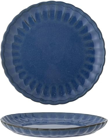 Bloomingville Latina - Plato llano (cerámica, 27 x 2 cm), color azul