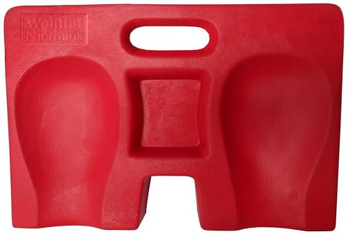 NIERHAUS WOHLTAT KNIESCHONER - Kniekissen Anatomic Ergopad - Komfortabler und praktischer Knieschutz aus Schaum für Fliesenleger, Handwerker, Bodenleger, Gartenarbeiten - Feuchtigkeit-resistent