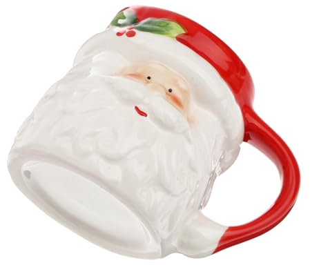 IMIKEYA Keramik-wasserbecher Mit Weihnachtsmann-design Als Weihnachtsdekoration Oder Geschenk Geeignet Für Wasser Kaffee Milch Und Andere Getränke