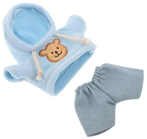 Abaodam Satz Plüschtier Stofftierkleidung Mini-Bär-Puppenkleidung Puppenkleidung tragen Plüsch Tier Kleidung dekoratives Puppendekor Plüschbären-Kapuzenpullover