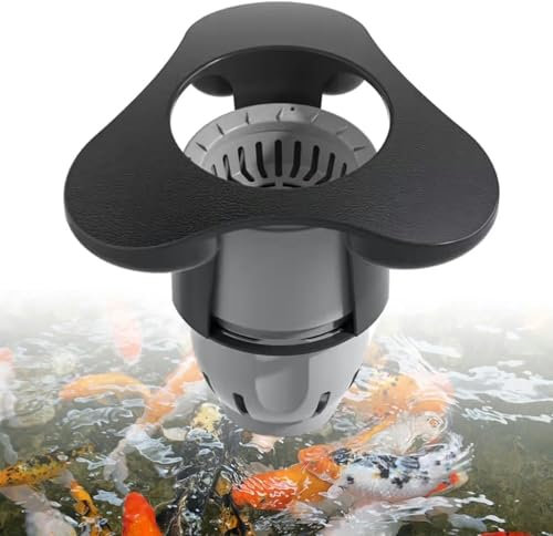 Écumoire flottante à aspiration, extracteur de surface de piscine, robot nettoyeur automatique, écumeur et clarificateur de piscine pour piscines jusqu'à 25 m², pour bassins à poissons, piscines