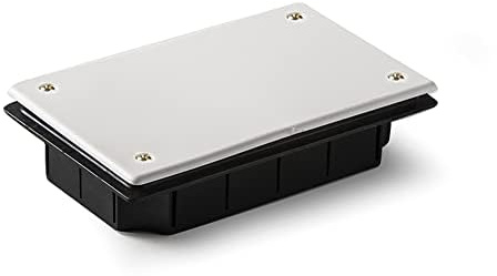 Flush Mounted Box with Lid and Screws 170 x 100 mm Perfect for Electrical Installations and Connectivity in Tight Spaces Ideal for Optimizing Space Utilization
