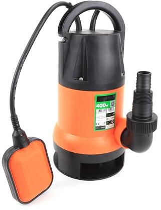 Bomba - drenaje de aguas sucias, 400w, capacidad de 8000 l/h, ideal para desaguar. fabricada en materiales duraderos.*