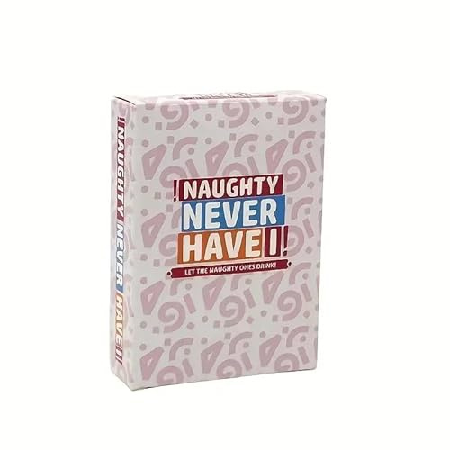 GEN:ZAI Naughty Never Have I Ever Kartenspiel - Lustiges Partyspiel für Erwachsene, für Paare, Freunde, Spieleabende & Trinkspiele - 100 lustige, freche Aufforderungen - Tolles Geschenk für Erwachsene