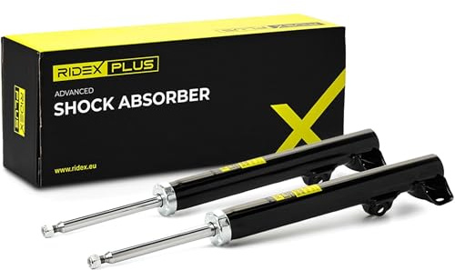 RIDEX PLUS 854S1555P 2x Stoßdämpfer Federbein Gasdruck Vorne Kompatibel mit MERCEDES-BENZ 190 W201 1243200130 1243202130 1243200730