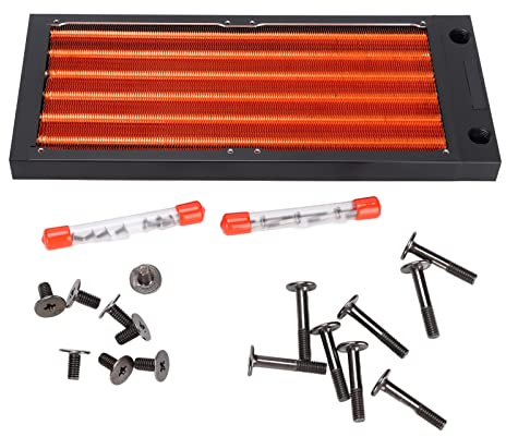 Relier liquido CPU, radiatore di raffreddamento ad acqua da 120 mm con multipli e radiatore per acqua liquida ad alta durata per prestazioni stabili per PC (240 mm)