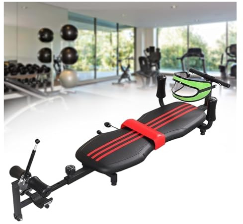 Banco De Estiramiento De Espalda Con Mesa De Inversión Y Tracción Cervical - Máquina De Estiramiento,Mesa De Tracción For Entrenamiento,Tracción De Columna,Masaje Lumbar Cervical,Longitud Ajustable
