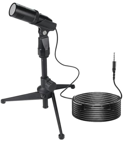Gosera Condenser Microphone Desktop Recording Microphone for PC Laptop Streaming Video Games Podcasts Vocals