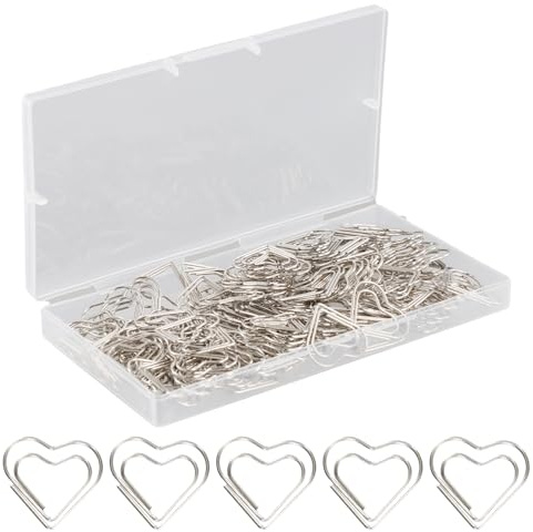 150 Stück Büroklammern Herz Silberne – Kreative Büroklammern Motiv in Herzform, Klein & Stilvoll, 25x23MM, Robust & Langlebig – Perfekt für Büro, Schule, Hochzeitseinladungen, Deko & Grußkarten