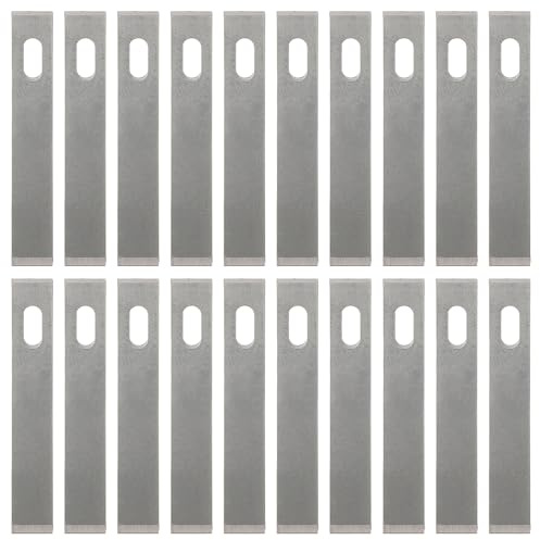 Lame di Ricambio 4# in Acciaio 60#, 50 Pezzi per Taglierino Modellismo | Kit Modellismo e Scrapbooking, Adatte a Legno e Plastica, Finitura Argento, Strumento Hobby