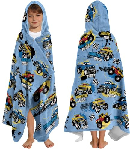 Yasrlvun Toallas con capucha para niños, 127 x 76 cm, poncho para niños, niñas, adolescentes, toalla de playa para piscina, toalla de baño portátil