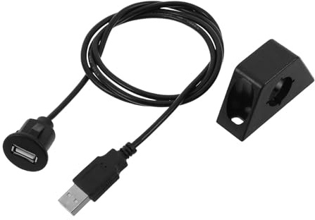 ELAYARD Usb-förlängningskabel Enkel Port för Bil och Motorcykel Hållbar och Antiböjbar Dashcam Kabel för Instrumentpanel och Fordonsladdning