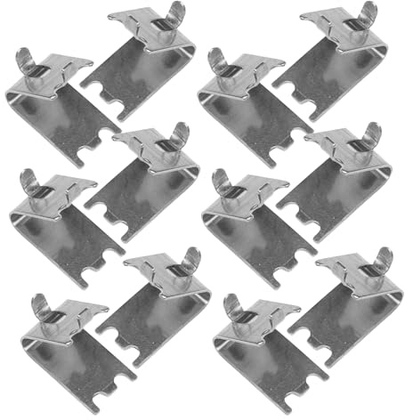 Zerodeko 20 Clips para Rejilla del Congelador de Acero Inoxidable Soporte y Fácil Instalación para Estantes de Refrigeradores Comerciales