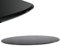 Glasplatte Oval für Kaminofen und Tischplatte in 100x60cm Facettenschliff, Schutzplatte mit 6mm ESG Sicherheitsglas, Funkenschutzplatte, Glasboden für Kamin (Schwarz)
