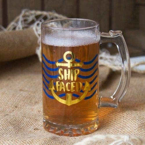 Ship Faced Pint Tankard