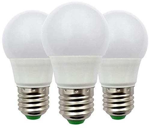 ZHENMING E27 Led Glühbirne 12V AC/DC 3W (A50 30W Halogen Birnen) Niederspannung Edison Screw in Glühbirnen Warmweiß für Off Grid Solar Beleuchtung RV Boot Innenbeleuchtung, 3er Pack [MEHRWEG]