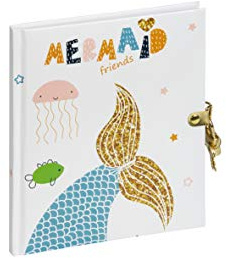 PAGNA 20248-15 Tagebuch Mermaid 128S mit Schloß blanko