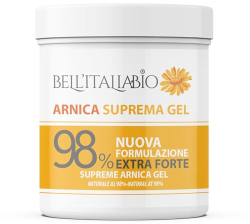 Arnica per Cavalli Uso Umano Suprema 550 ml Arnica Gel Forte 98% Crema Recupero Muscoli Sportiva con Vitamina E, Menta e Lavanda, Made in Italy