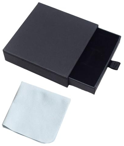 Scatola per gioielli, regalo estrattibile, Kraft Cartone Nera Opaco