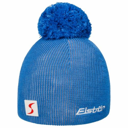 Eisbär Pompon Skipool Beanie Strickmütze Skimütze Bommelmütze Damen/Herren - Made in the EU Winter Herbst-Winter